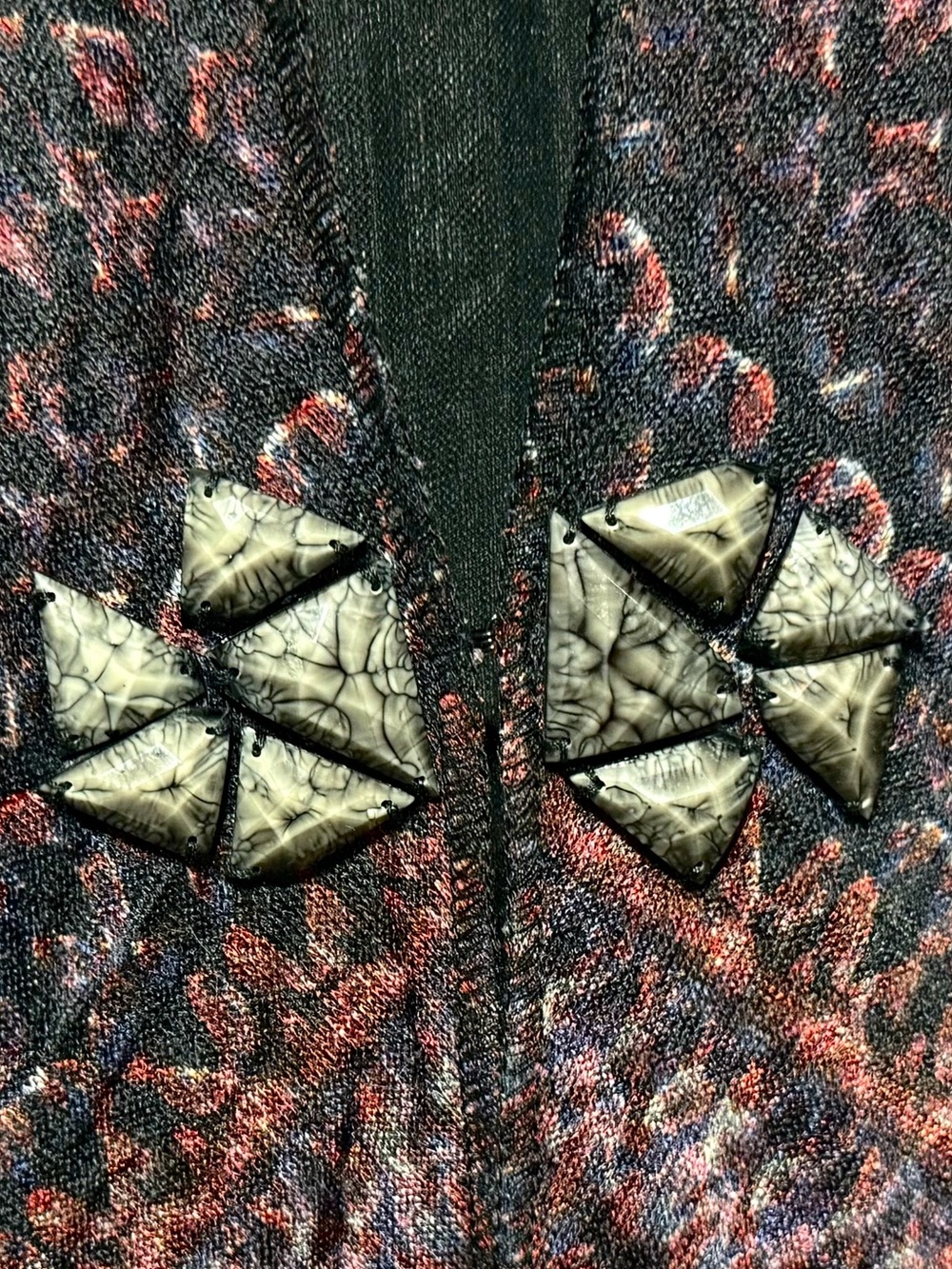🪁Alberto Makali Stunning Vintage Artsy Earth Tones Cardigan - Picture 8 of 14